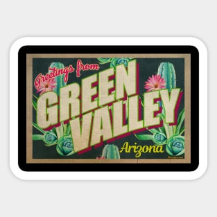 Greetings from Green Valley, Arizona Sticker